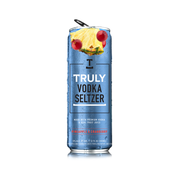 Truly Pineapple and Cranberry vodka seltzer